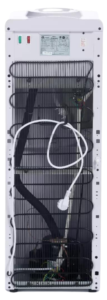 V208 típusú vízadagoló automata fehér színű hátulnézet